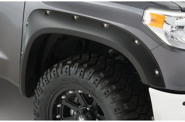 Product of Bushwacker 30918-02 Pocket Style/ Exposed Fasteners Black Fender Flare - Set Of 4