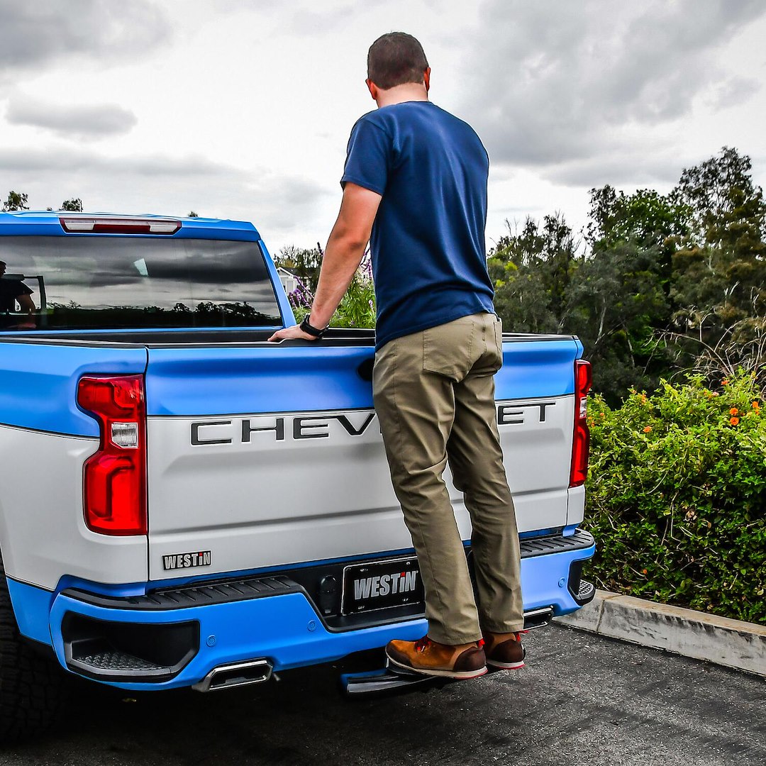 Product of Westin Automotive 21-50015 Black Powder Coated Steel Truck Step