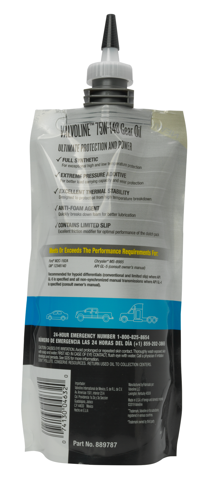 Product of Valvoline 889787 Gear Oil