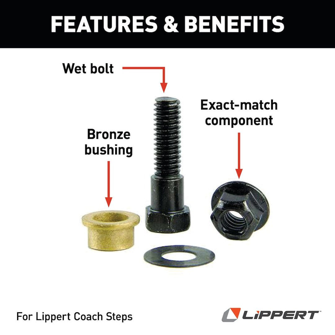 Product of Lippert Components 216567 Entry Step Bushing Repair Kit