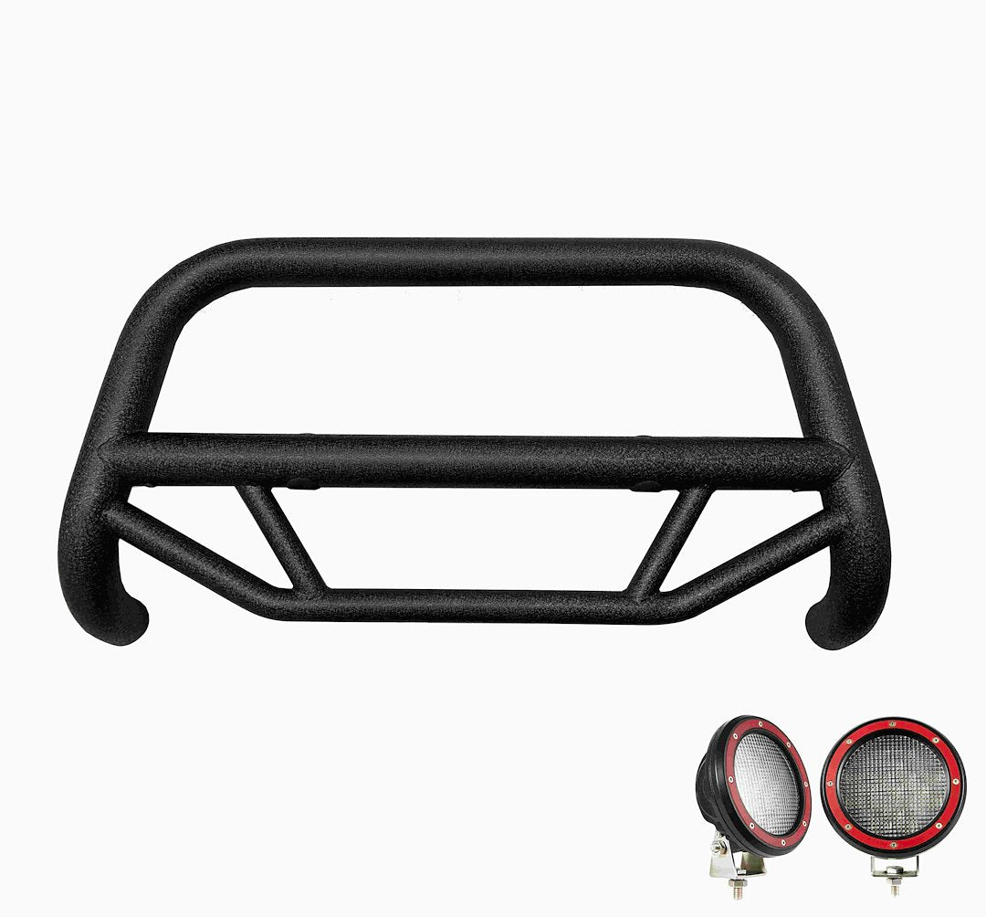 Product of Black Horse Offroad MBT-MG403-PLFR Bull Bar  with skid plate