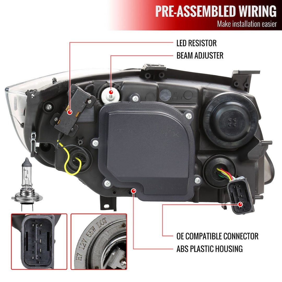 Spec-D Tuning 2lhp-E9005jm-G2-Rs Headlight Assembly||2lhp-E9005jm-G2-Rs_6.Jpg||91||sdt9005jmg2rs||1573999