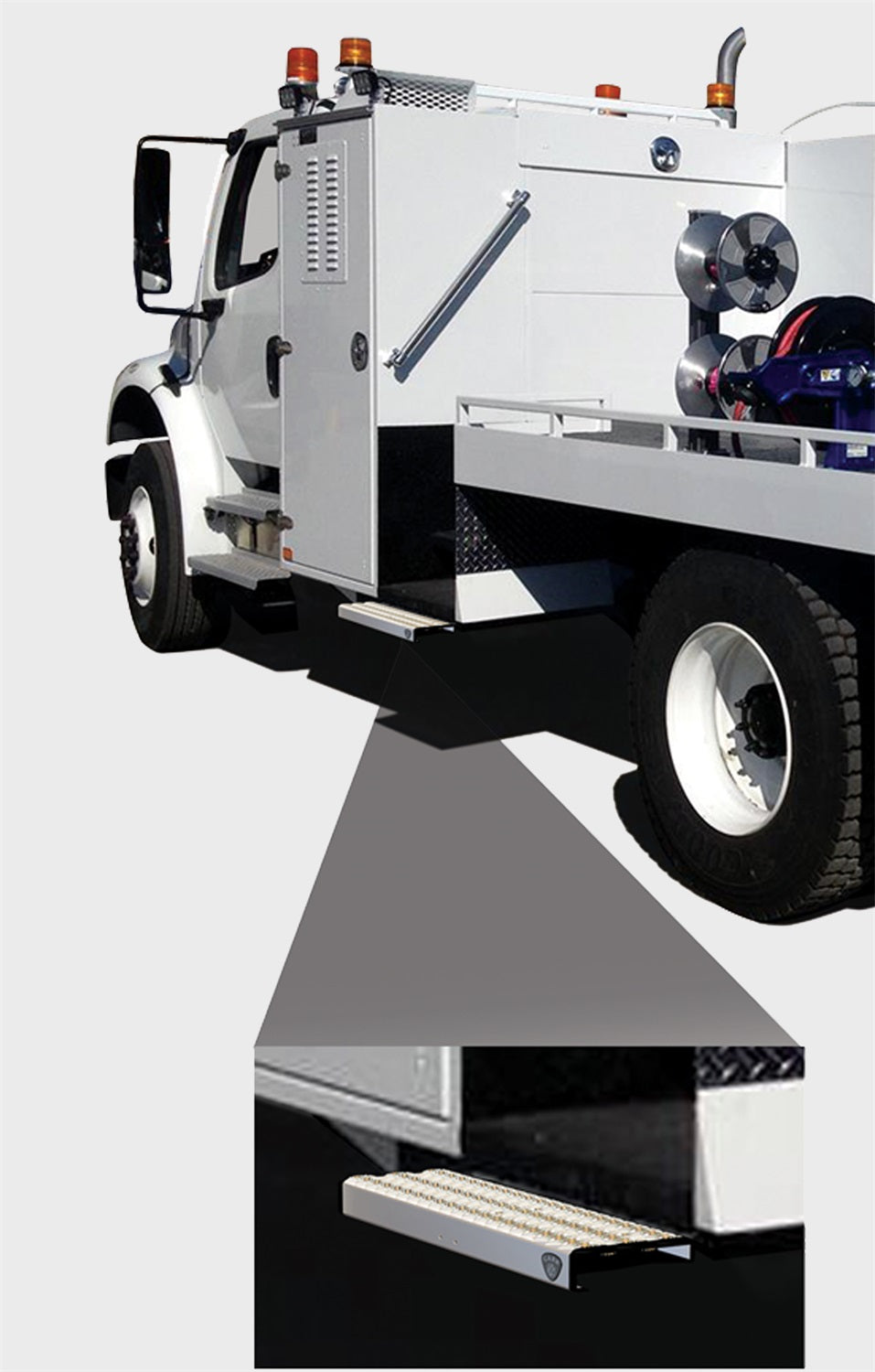 Product of Carr 501020 Black Powder Coated Steel Truck Step