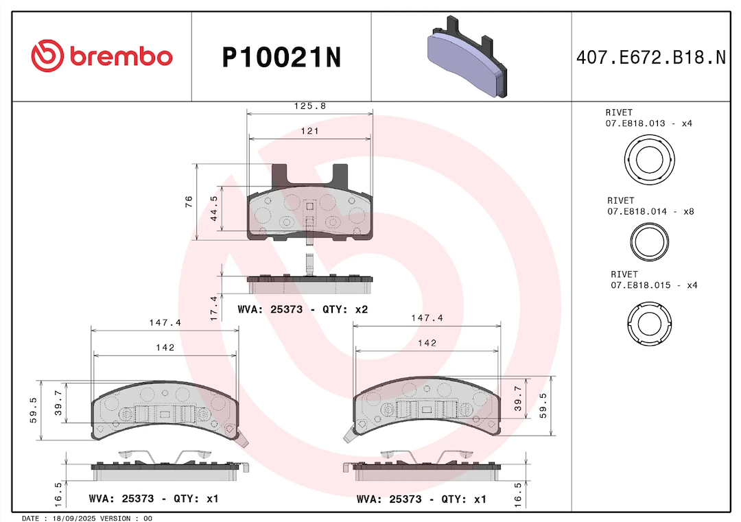 Brembo P10021n Brake Pad||p10021n_1.Png||86||brmp10021n||2104489