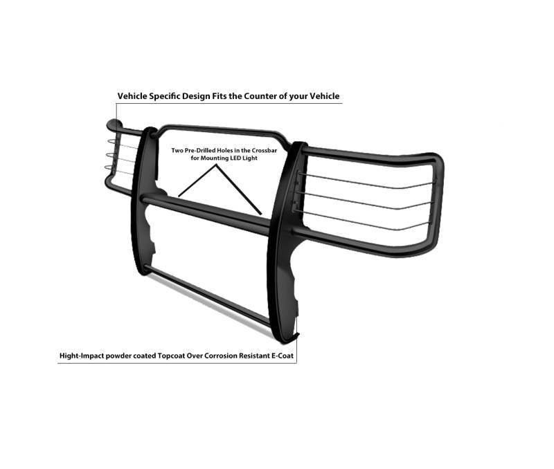 Black Horse Offroad 17f80218ma Grille Guard||17f80218ma_4.Jpeg||88||blk17f80218ma||2237369