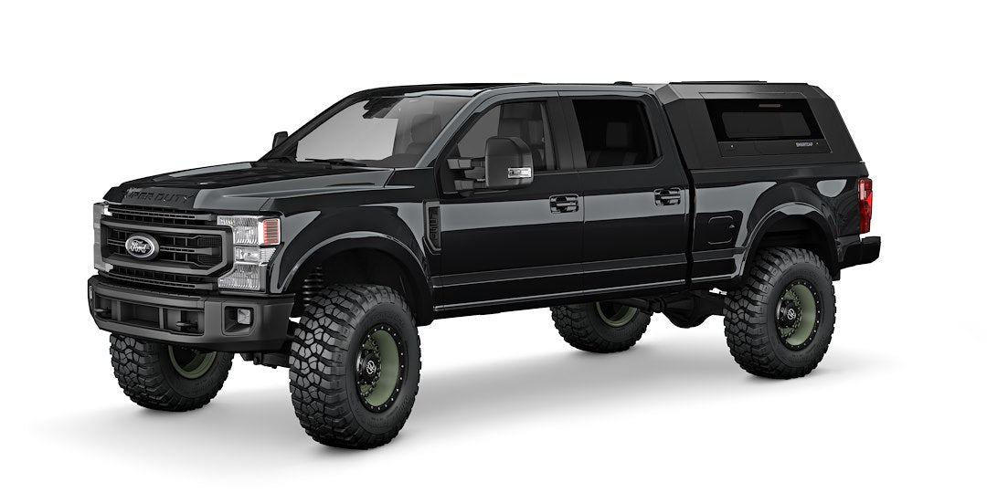 Product of SmartCap EV0302-MB Black Stainless Steel 5-Piece Truck Cap