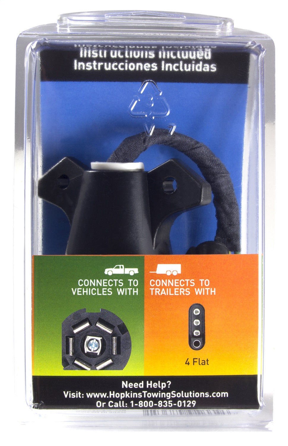 Hopkins Mfg 47365 Trailer Wiring Connector Adapter||47365_V4.Jpg||88||h2247365||1610316