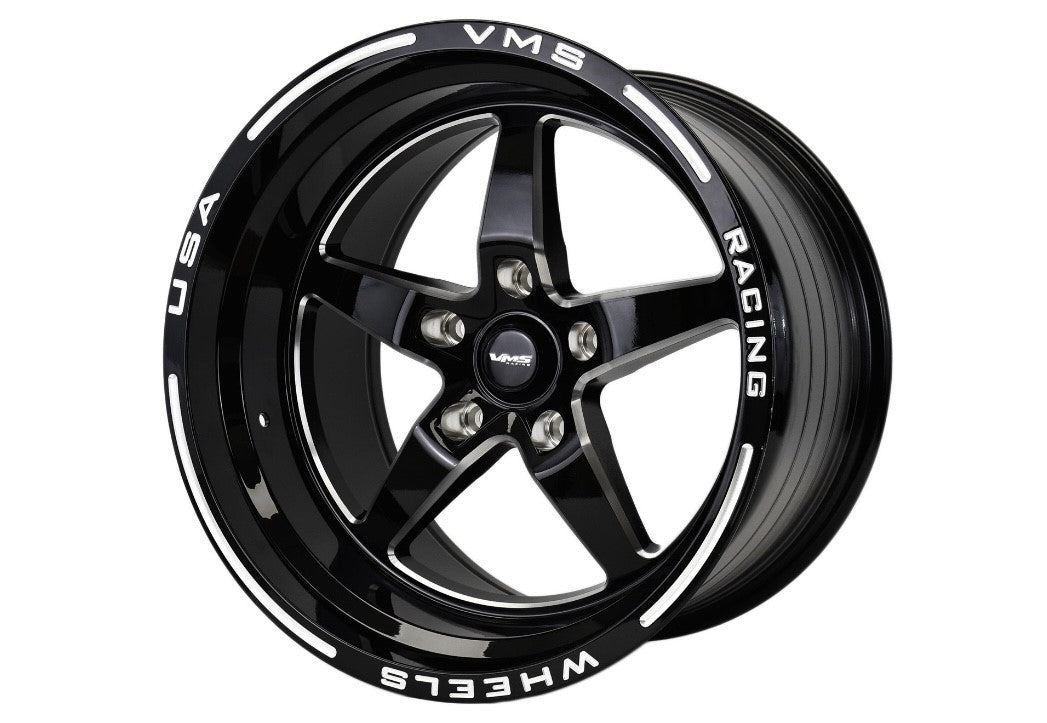 Product of VMS Racing Wheels 15x10 Black Natural Wheel - 5x4.50 Bolt Pattern