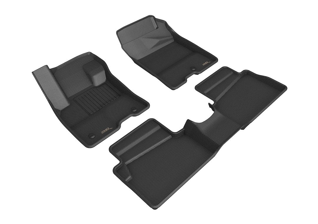 Product of 3D Mats KAGU L1FR14401509 Black Thermoplastic Rubber Of Carbon Fiber Texture Floor Liner