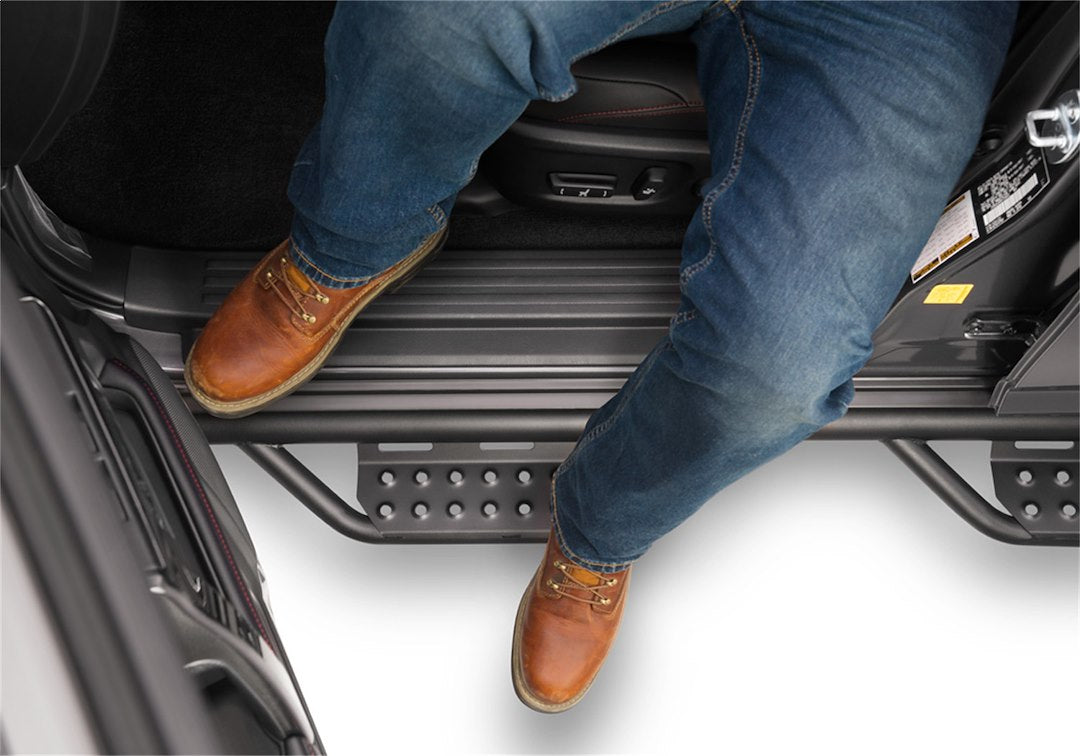 Product of N-Fab 710416412 RS Series Nerf Bar With Drop Down Steps