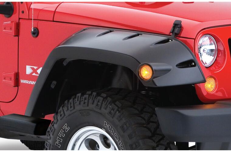 Product of Bushwacker 10045-02 Pocket Style/ Exposed Fasteners Black Fender Flare - Set Of 2