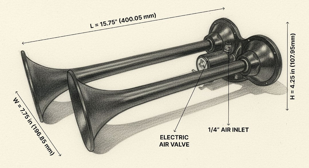 Horn Blasters Hk-2chime-M3 Air Horn||hk-2chime-M3_4.Jpg||90||hrnhk2chimem3||2216008