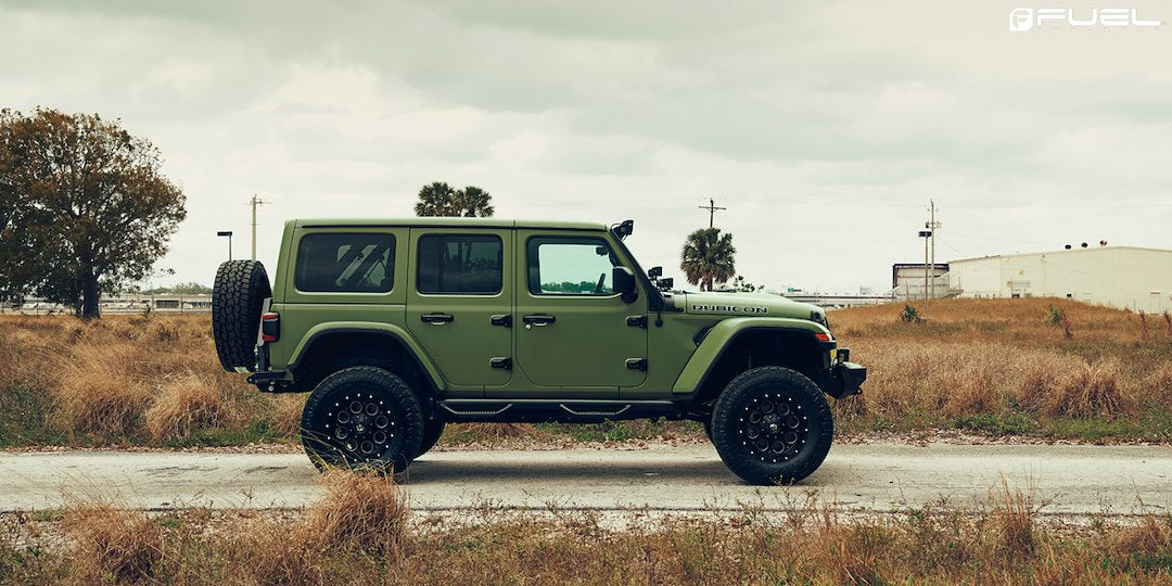 Product of Fuel Off Road 15x8 Black With Natural Accents Wheel - 5x4.75 Bolt Pattern