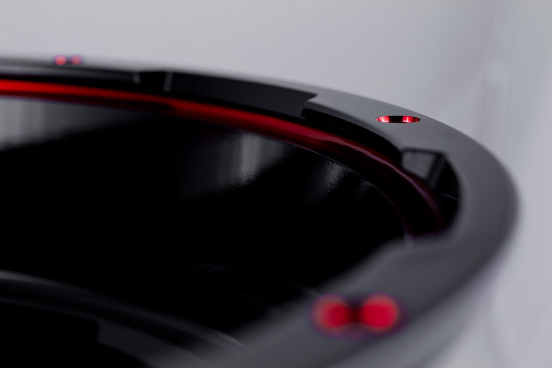 Product of Grid Wheels 22x12 Black With Red Accents Wheel - 6x5.31 Bolt Pattern