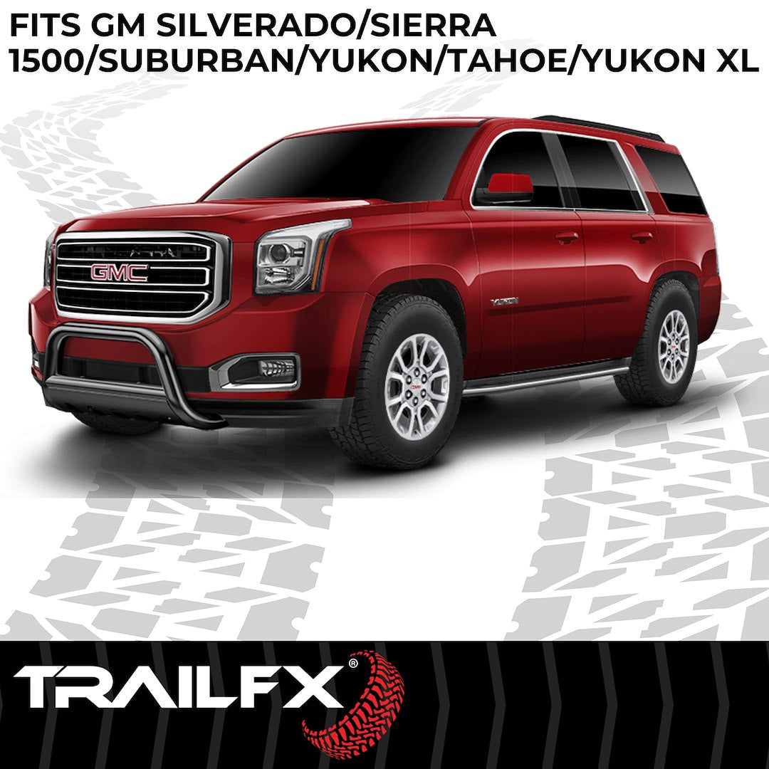 Product of TrailFX B0033B Bull Bar Black Powder Coated 3 Inch Yes with skid plate