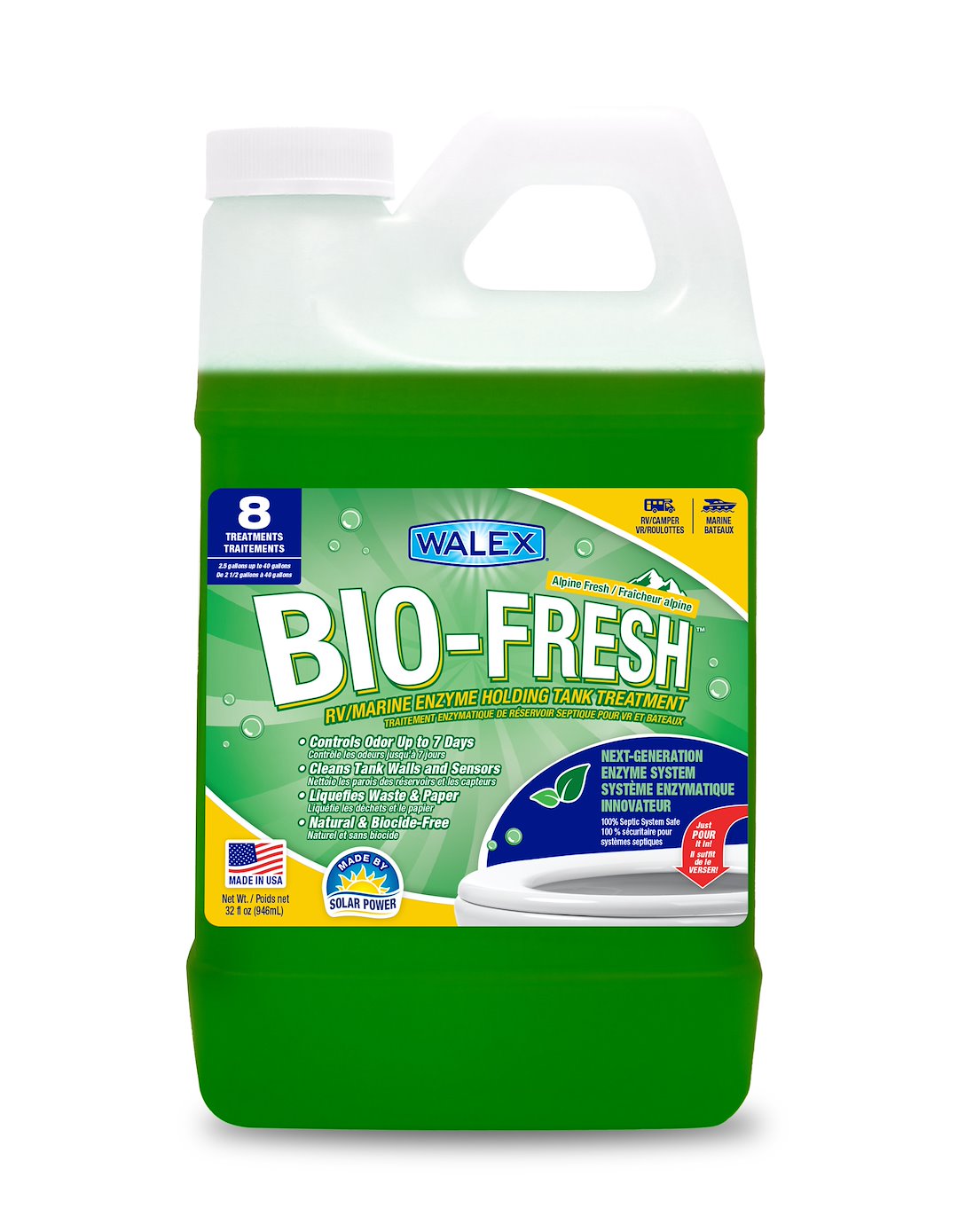 Walex Biofraf32ca Waste Holding Tank Treatment||walex-Bf-Alpinefreshbilingual-Composite-Front-32oz.Jpg||85||w62iofraf32ca||1703406