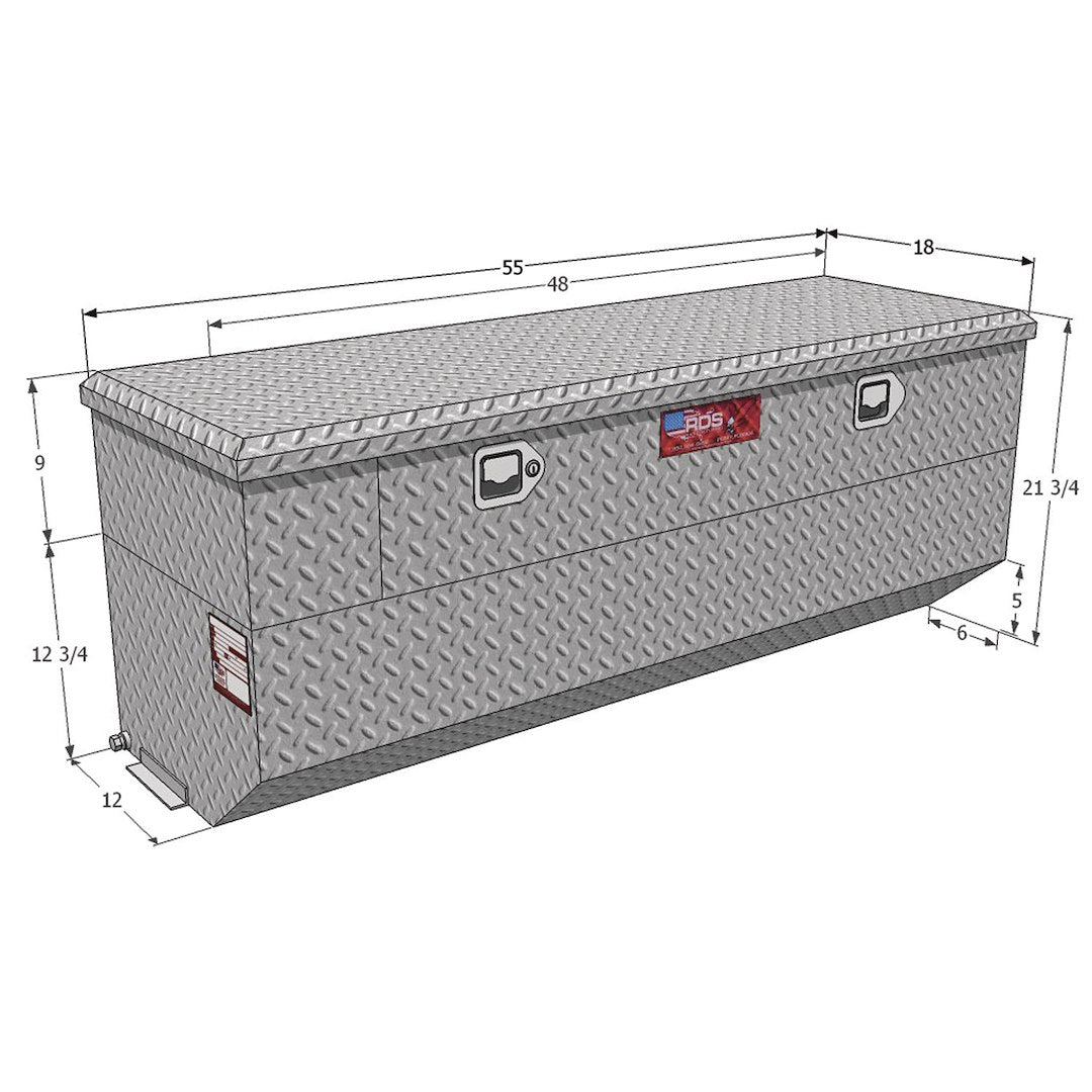 Product of RDS Tanks 72773 Rectangular 41 Gallon Auxiliary Fuel Tank