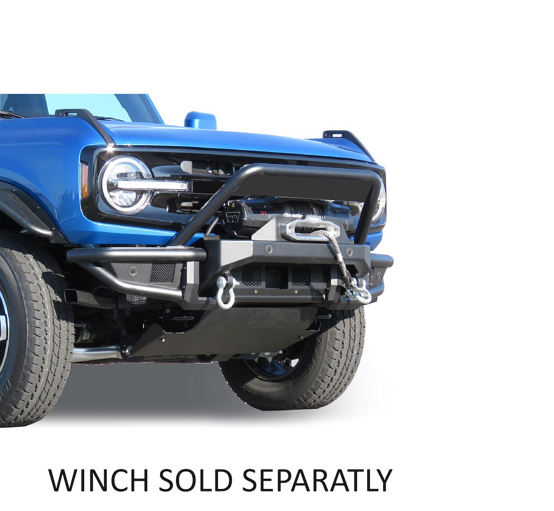 Product of Black Horse Offroad AFB-FB22HD Armour Steel Powder Coated Bumper