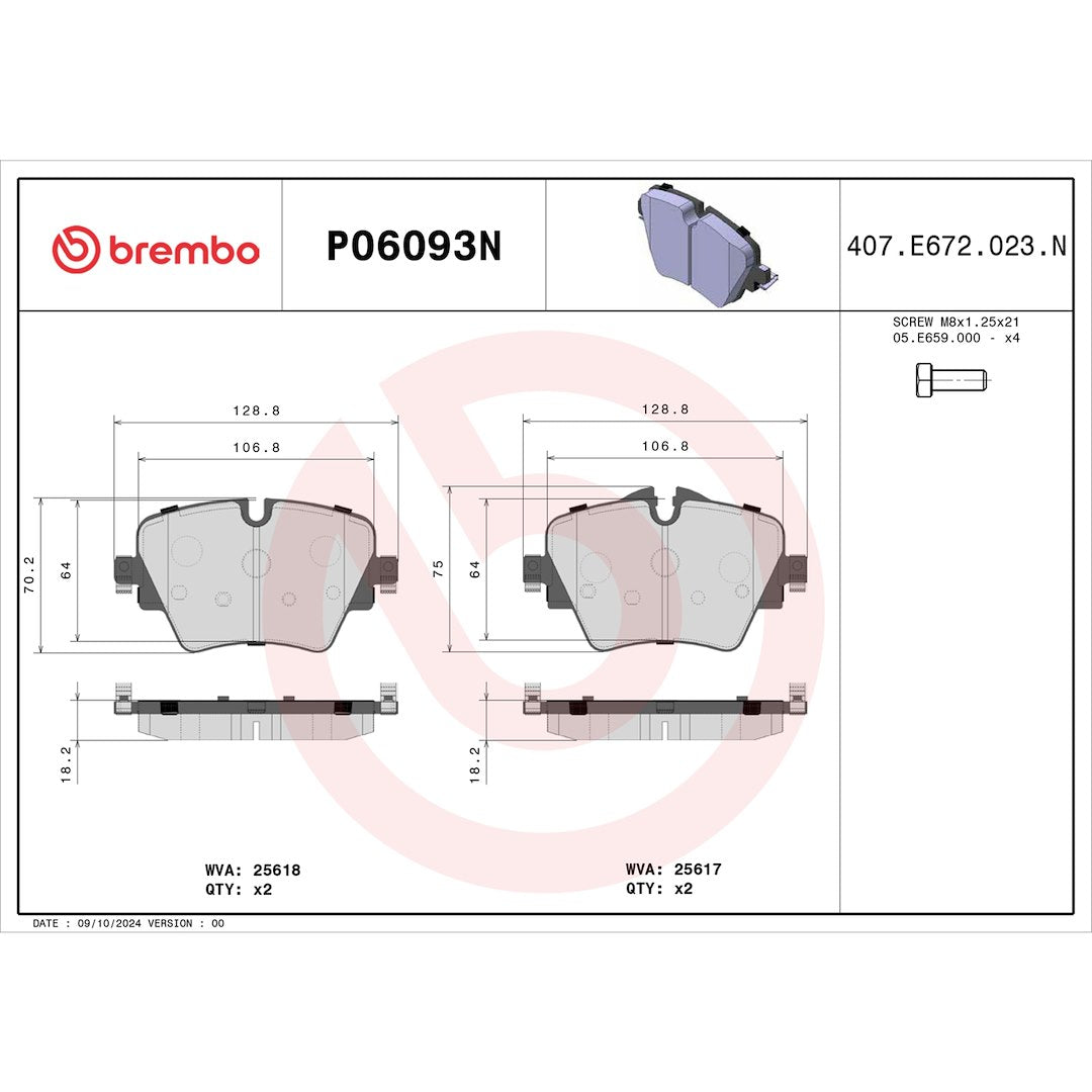 Brembo Kt00a27 Brake Kit||p06093n_Drw.Jpg||95||brmkt00a27||1754800