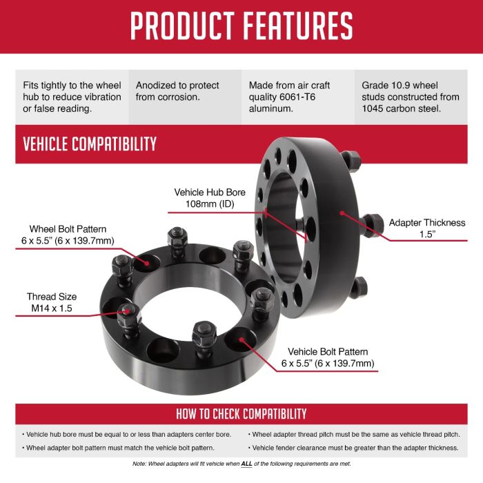 Coyote Wheel Accessories 6550-6550-C108-14 Wheel Adapter||6550-6550-C108-14_2.Jpg||87||rev6550c10814||1722033