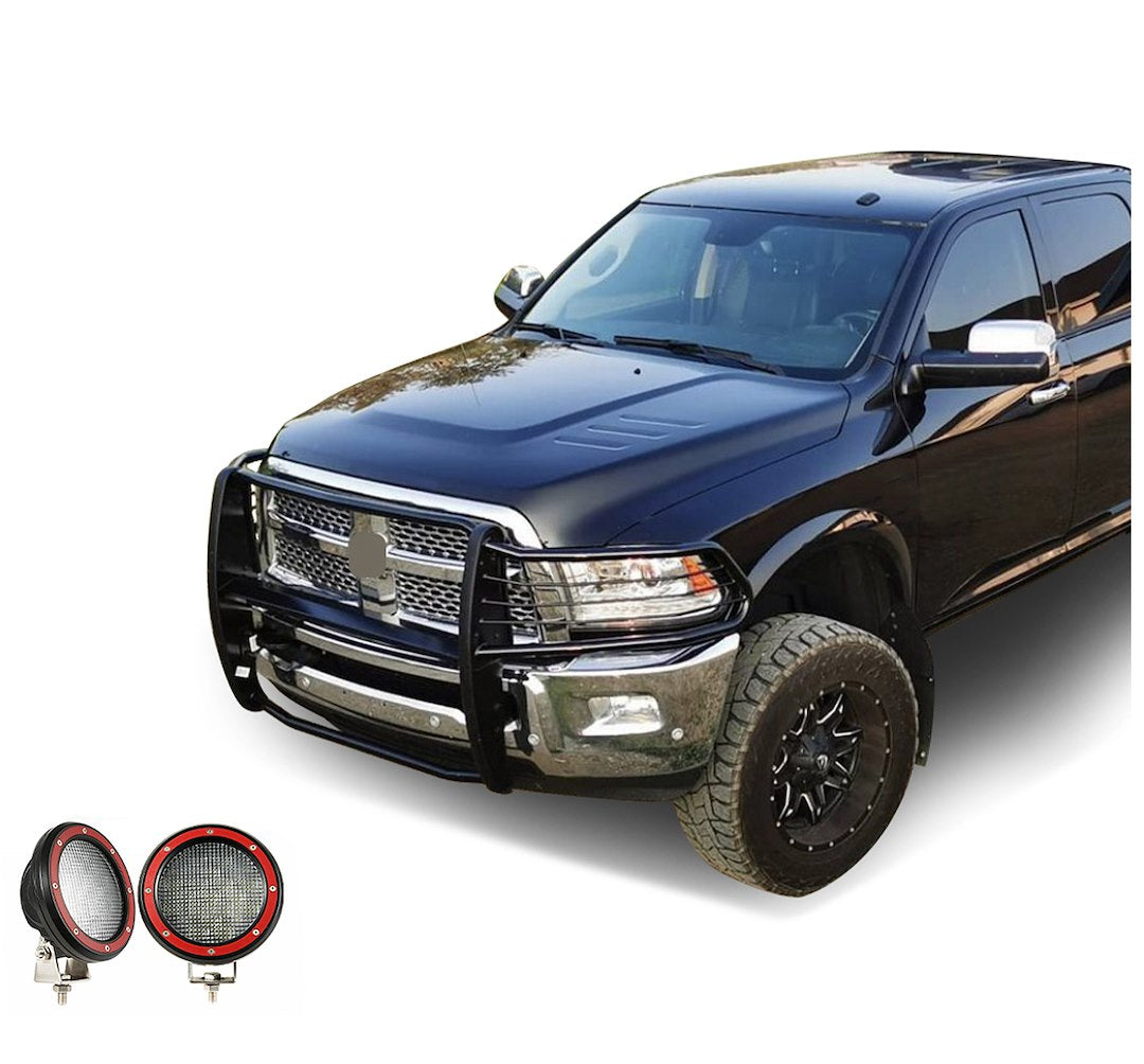 Product of Black Horse Offroad 17DR01MA-PLFR Grille Guard