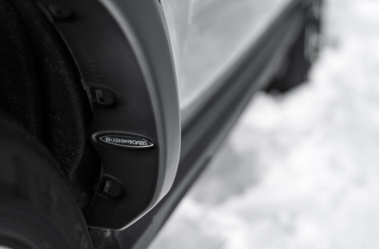 Product of Bushwacker 20952-02 Pocket Style/ Exposed Fasteners Black Fender Flare - Set Of 4