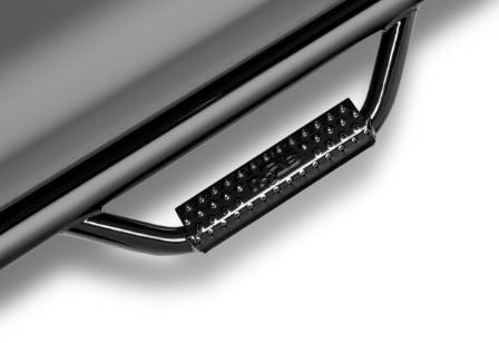 Product of N-Fab D1992QC-6 Black Powder Coated Round Nerf Bar - Truck Wheel To Wheel