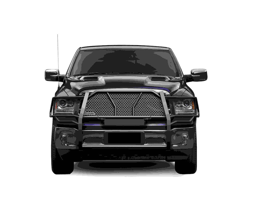 Product of Black Horse Offroad RU-DORA09-B Grille Guard Modular Black Powder Coated