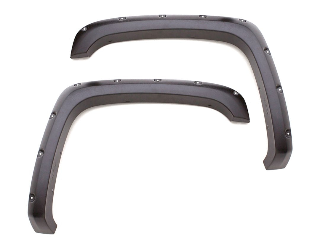 Product of Lund International RX130SA Pocket Style/ Exposed Fasteners Black Fender Flare - Set Of 2