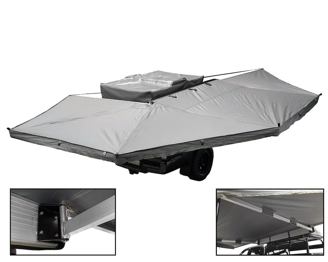 Product of Overland Vehicle Systems 18079909 SUV/Pickup Overlanding Manual Awning, Black Solid