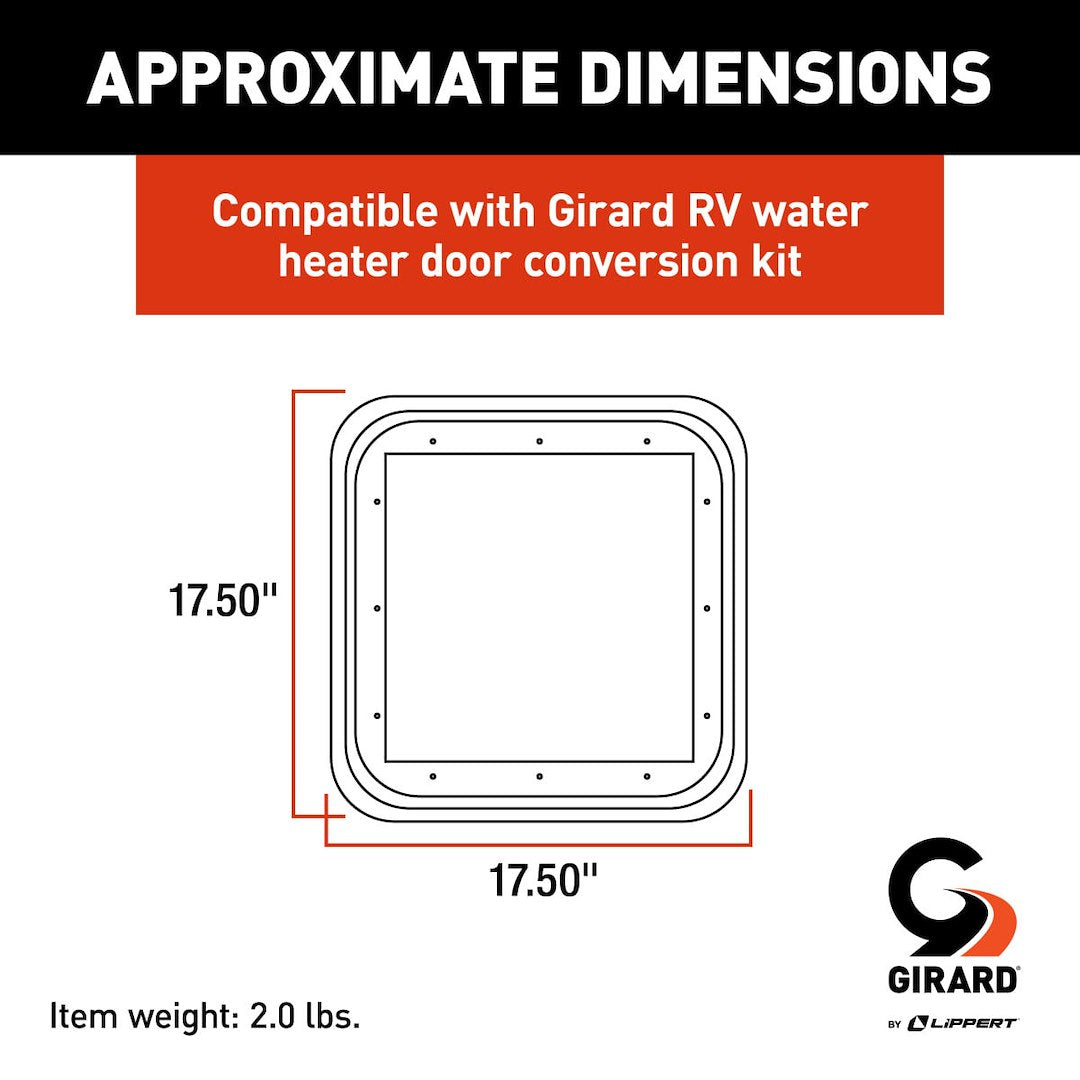 Product of Lippert Components 2gwhdtr-B Water Heater Access Door Hardware