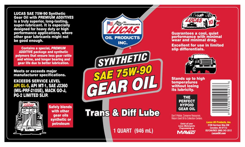 Lucas Oil 10047 Gear Oil||10047_1.Jpg||86||l4410047||1025641