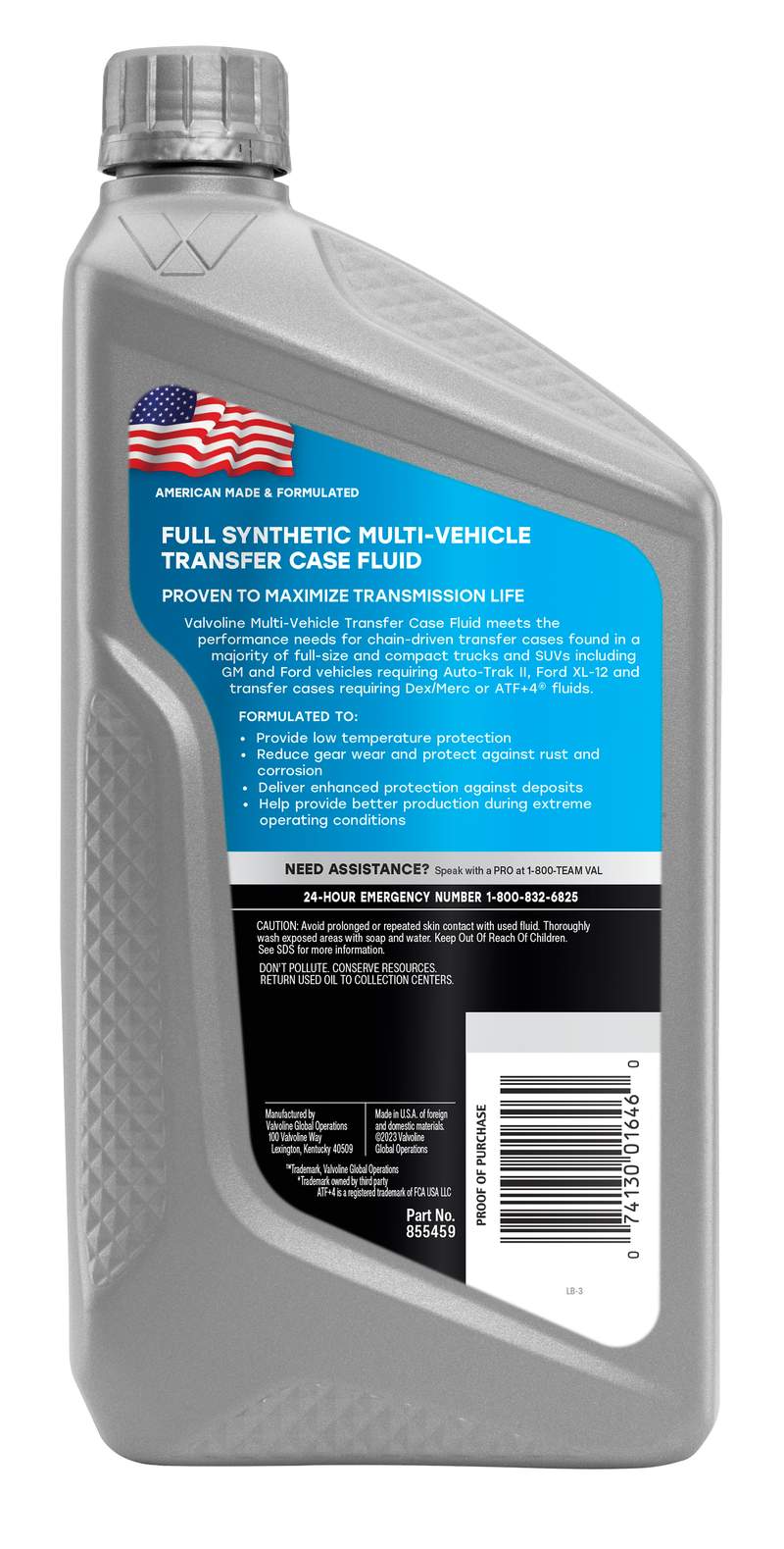 Valvoline 855459 Transfer Case Fluid||855459_1.Png||86||v10855459||1477357