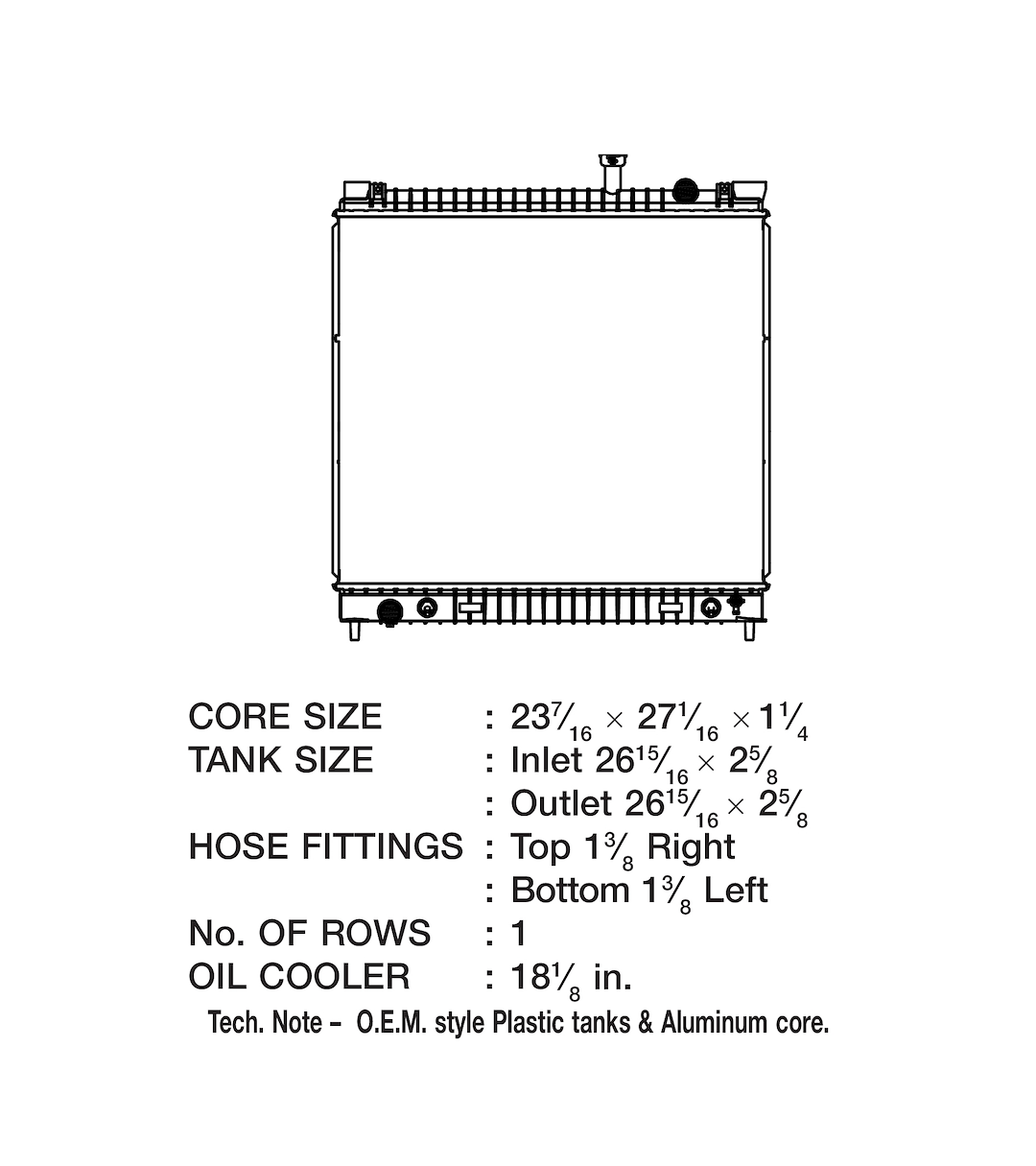 Product of Csf 3693 Radiator