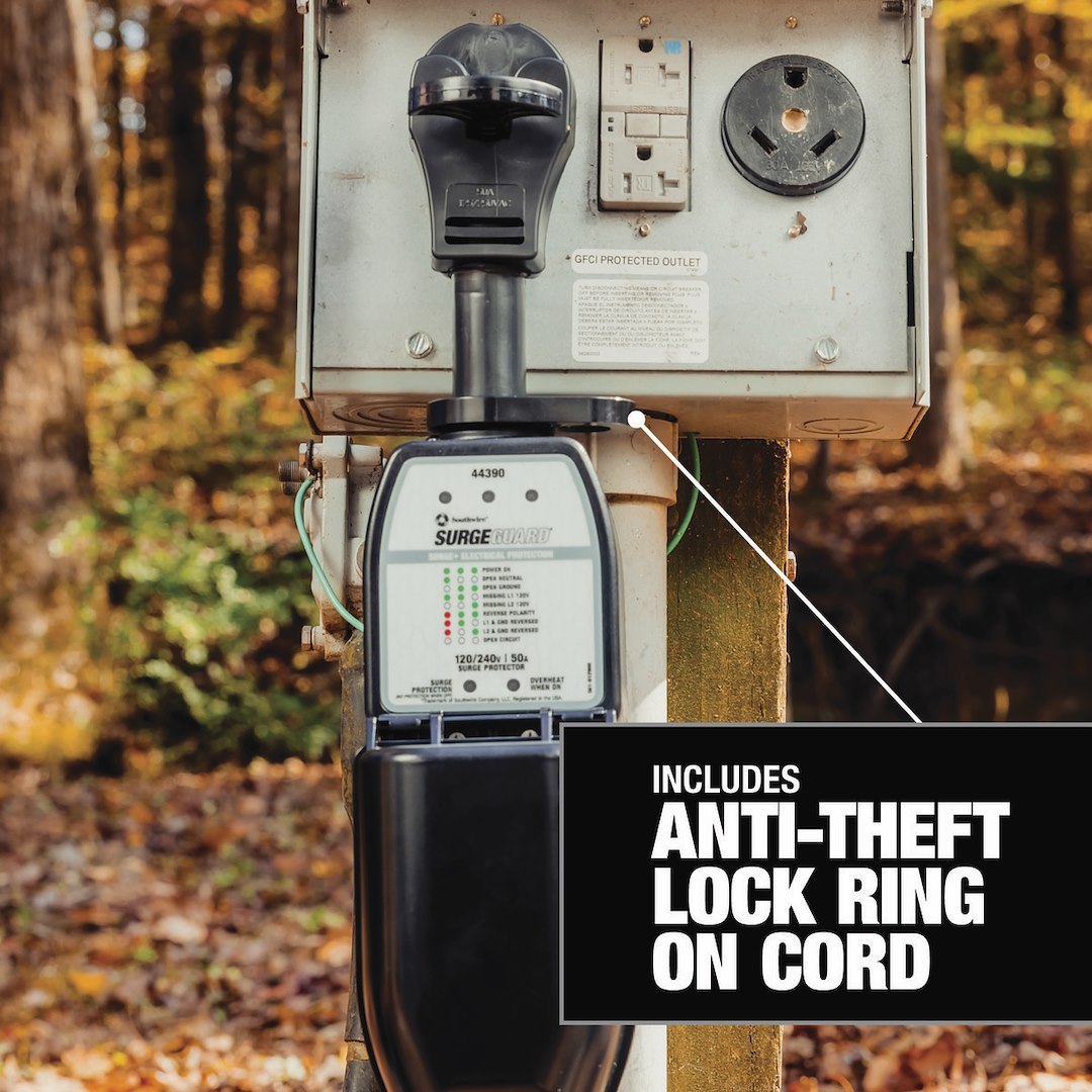 Product of SouthWire Corp. 44390 120/ 240 Volt 50 Amp Surge Protector