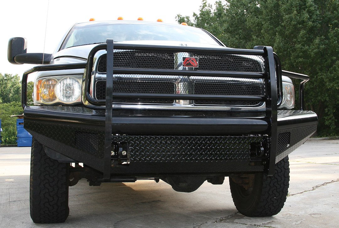 Product of Fab Fours DR03-S1060-1 Black Steel Steel Gloss Powder Coated Bumper