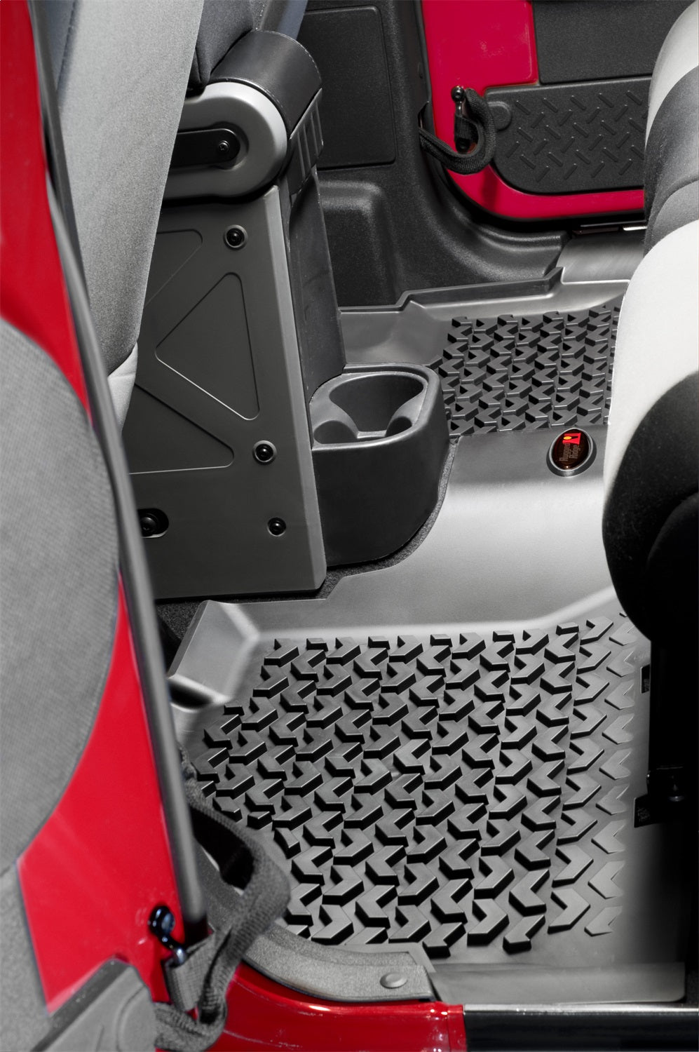 Product of Rugged Ridge All Terrain 12988.04 Black Thermoplastic Floor Liner