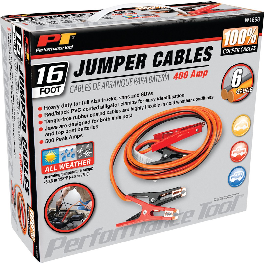 Performance Tool W1668 Battery Jumper Cable||w1668_3.Jpg||88||ptlw1668||1698293
