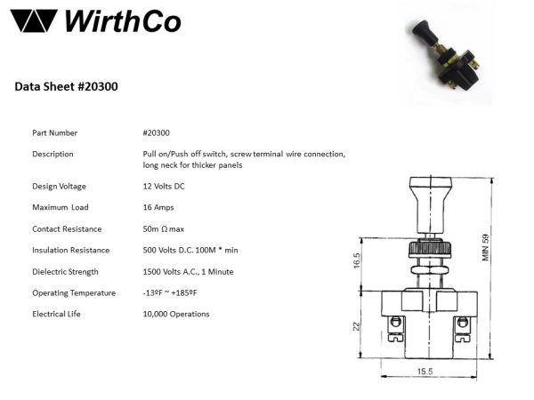 Product of Wirthco 20300 Multi Purpose Switch