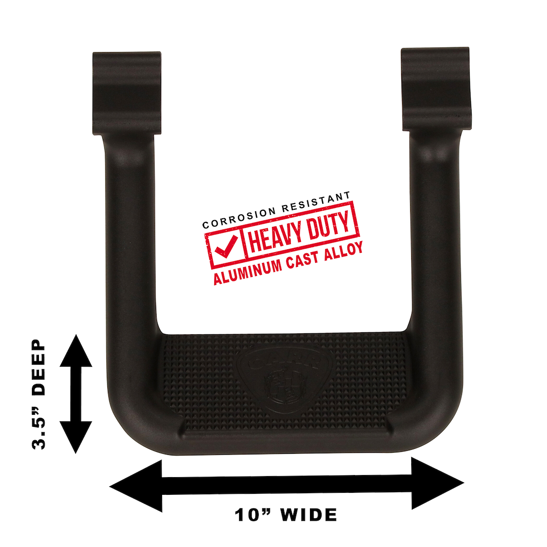 Product of Carr 103991-1 Black Powder Coated Aluminum Truck Step
