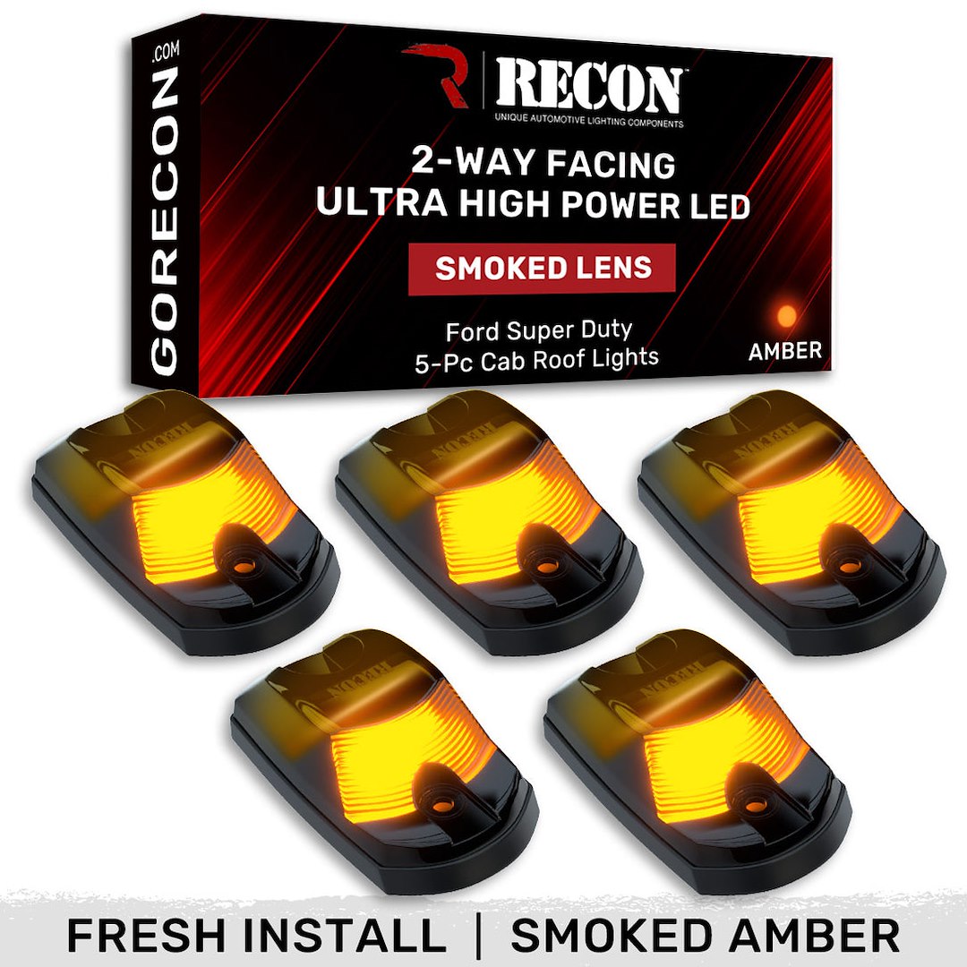 Recon Accessories 264342bkhpam Roof Marker Light||264342bkhpam_12.Jpg||95||r89264342bkam||1698935