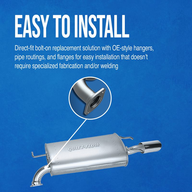 Product of Walker Exhaust 50072 Quiet-Flow Muffler Assembly Stainless Steel Exhaust Muffler