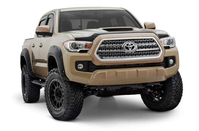 Product of Bushwacker 30922-02 Pocket Style/ Exposed Fasteners Black Fender Flare - Set Of 4