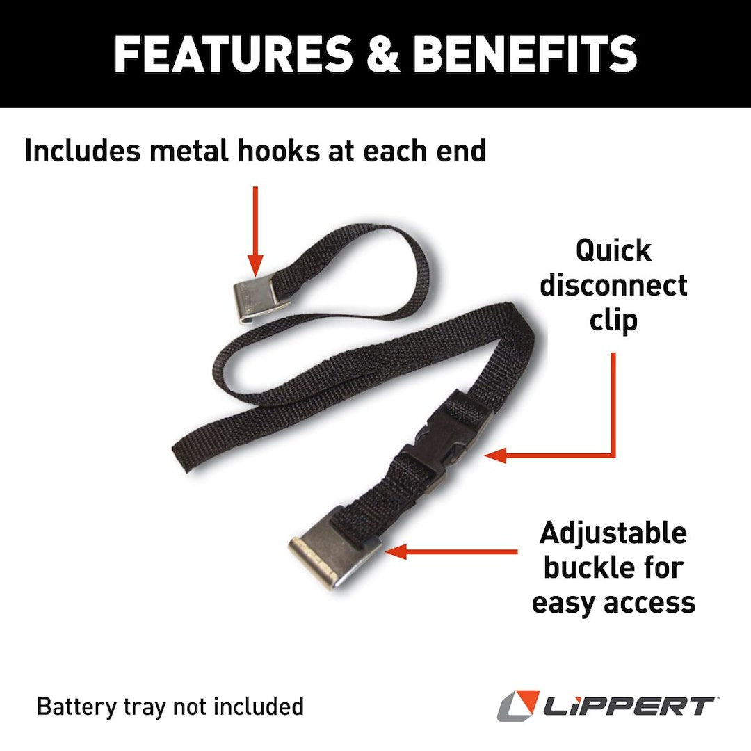 Product of Lippert Components 366510 Battery Box Strap