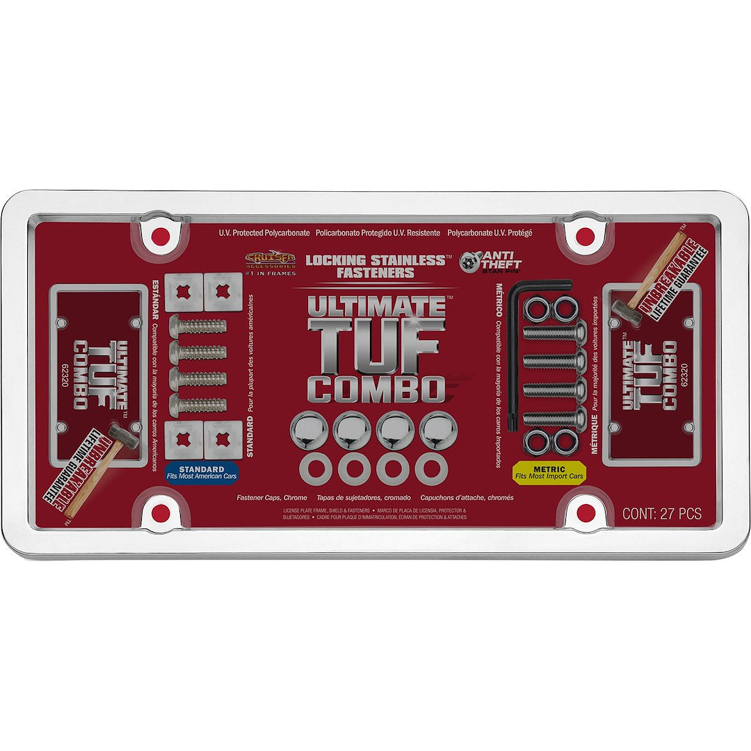 Cruiser 62320 License Plate Frame||62320_P02-Ultimate-Tuf-Combo_Chrome_Smoke-Inpack.Jpg||87||c3462320||1313350