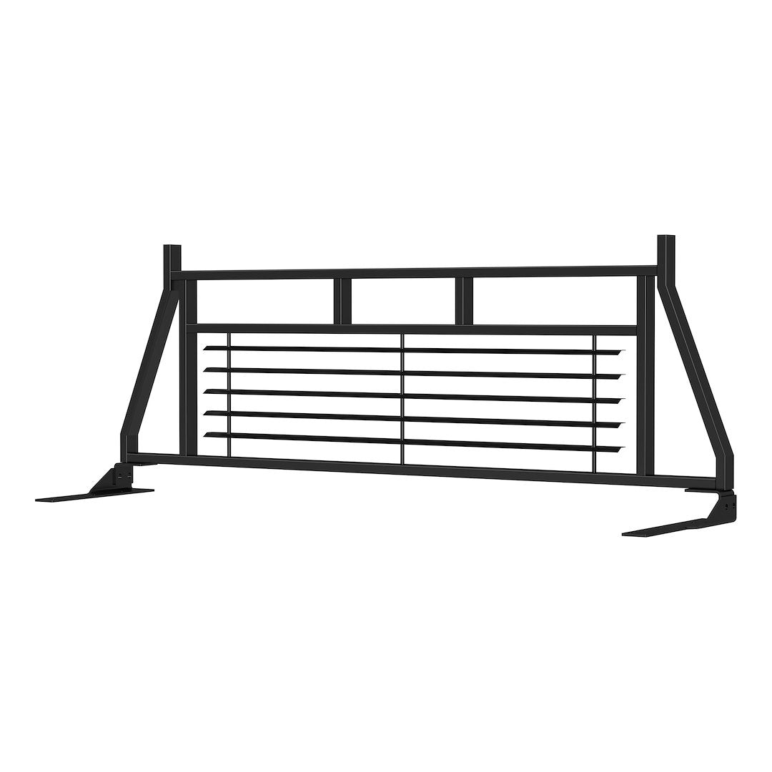 Product of Aries 111002 Bolt-On Black Semi Gloss Powder Coated Louvered Headache Rack