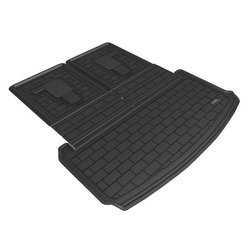 Product of 3D Mats M1JP0271309 Black Thermoplastic Rubber Of Carbon Fiber Texture To Back Of 3rd Seat Cargo Area Liner