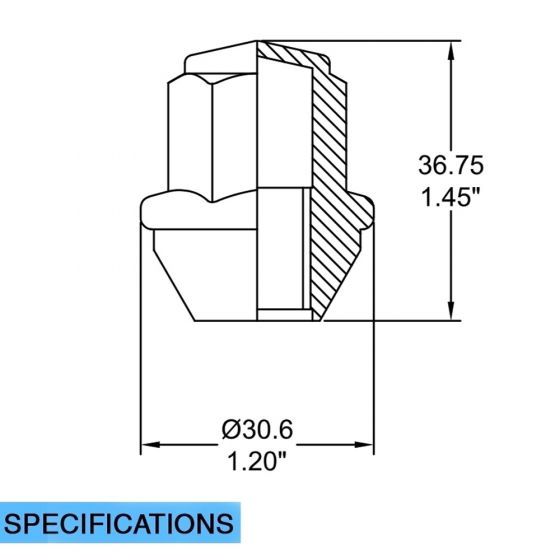 Coyote Wheel Accessories 121142blk Lug Nut||1211xx-Model1_2_4_1.Jpg||86||rev121142blk||1035555