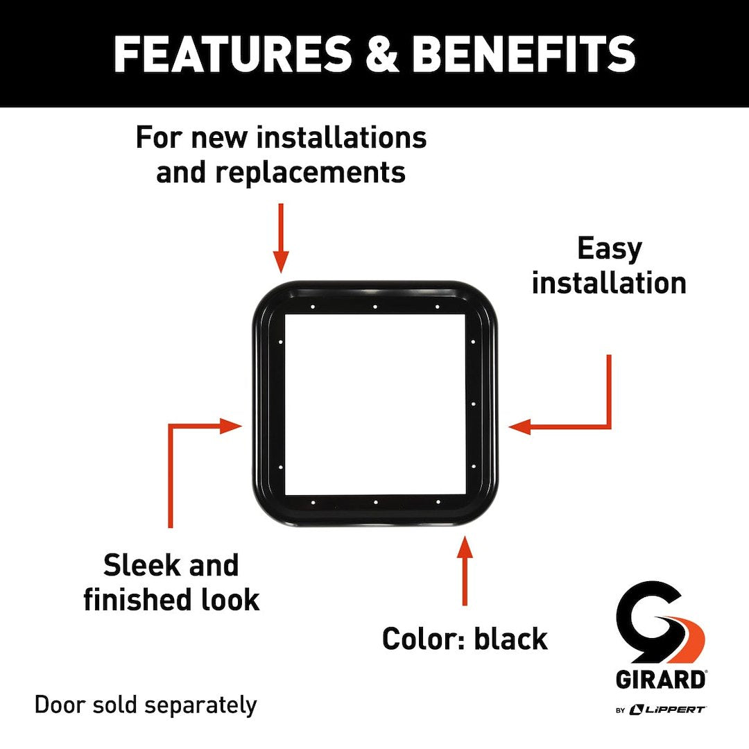 Product of Lippert Components 2gwhdtr-B Water Heater Access Door Hardware