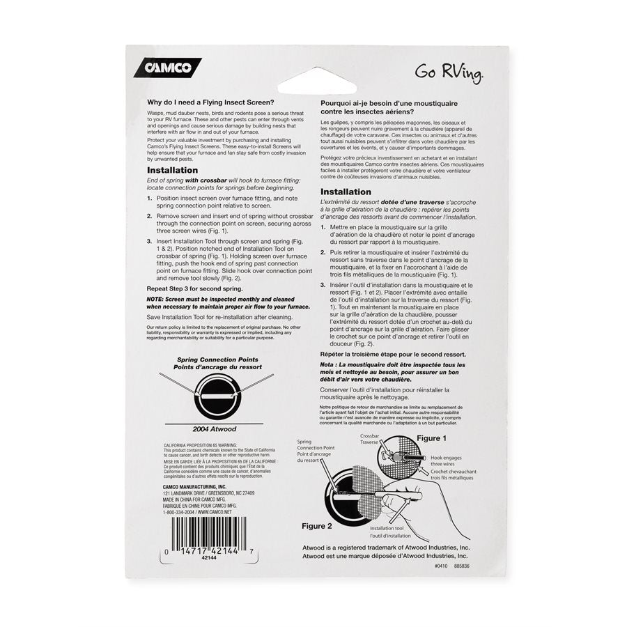 Camco 42144 Bug Screen - Rv Appliance||42144_9.Jpg||94||c1w42144||1200183
